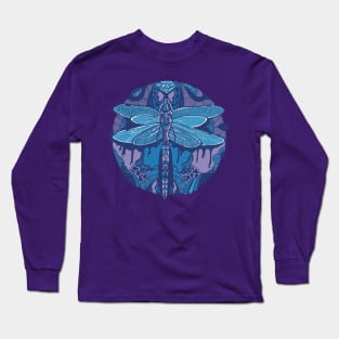 Mountain Blue Circle of the Dragonfly Long Sleeve T-Shirt